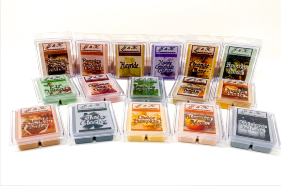 soy wax melts fall scent collection