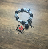 Dog Mama Wristlet Keychain