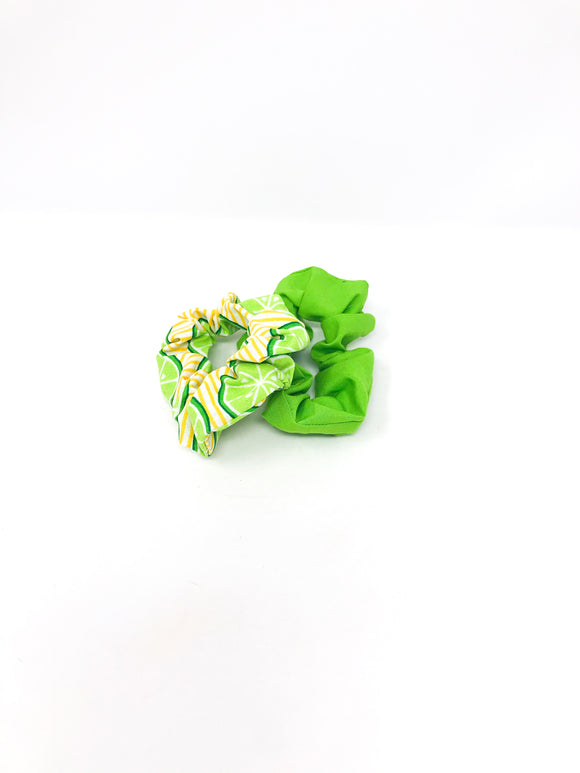 Lime Scrunchie Set