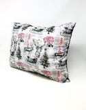 Christmas Post Card Throw Pillow