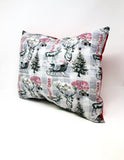 Christmas Post Card Throw Pillow