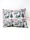 Christmas Post Card Throw Pillow