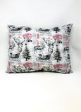 Christmas Post Card Throw Pillow