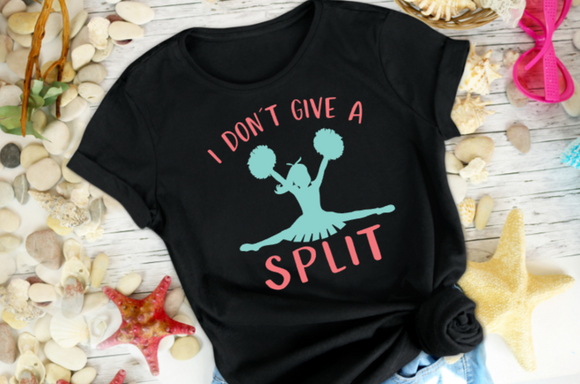 I don't give a split youth toddler cheerleading t-shirt