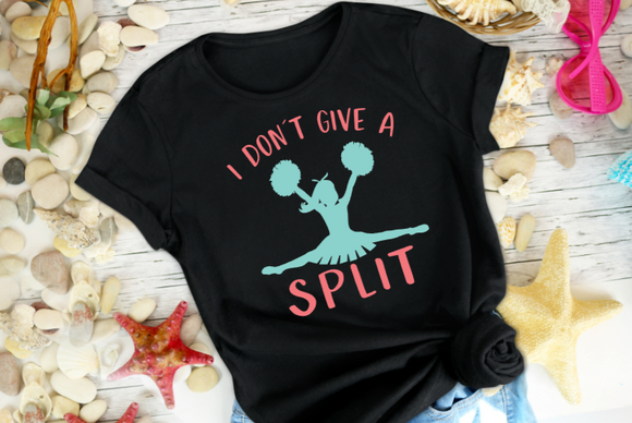 I don't give a split youth toddler cheerleading t-shirt