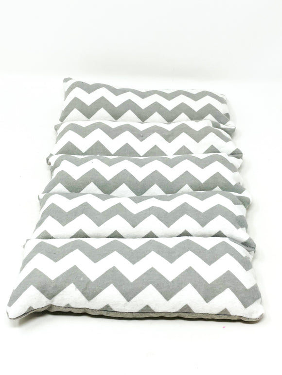 Gray Chevron - Lap Bag