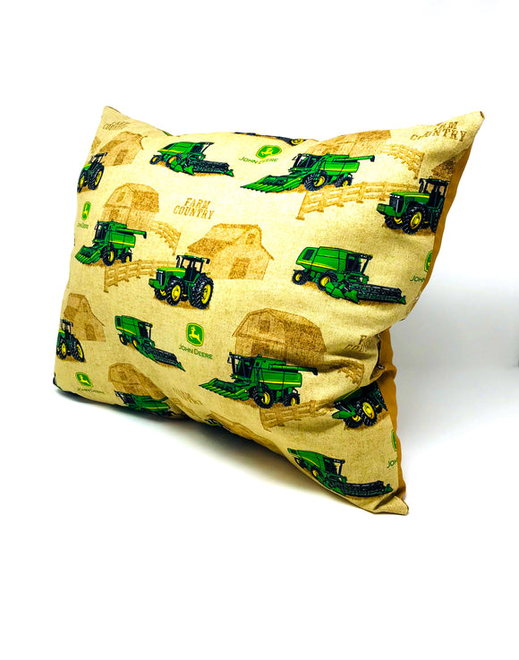 John Deere Farming Throw Pillow