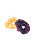 Velvet & Gold Scrunchie Set