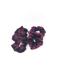 Maroon Velvet Scrunchies