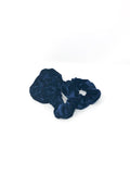Navy Velvet Scrunchies