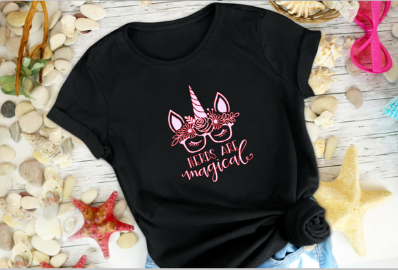 nerds are magical unicorn youth toddler t-shirt