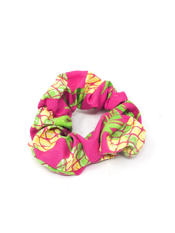 Pink Pineapple Scrunchies
