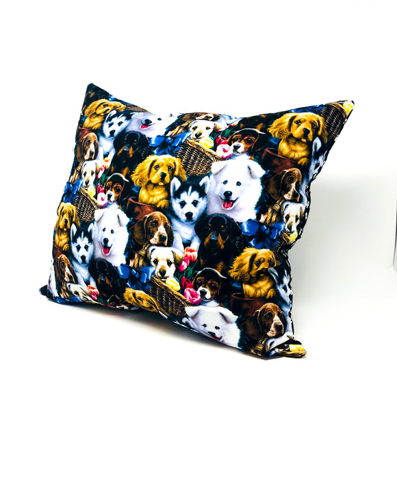 Puppies Throw Pillow