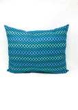 Turquoise Diamond Throw Pillow