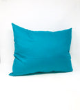 Turquoise Diamond Throw Pillow